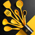 Ustensiles de cuisine en silicone jaune - Set complet - UstensilesCulinaires