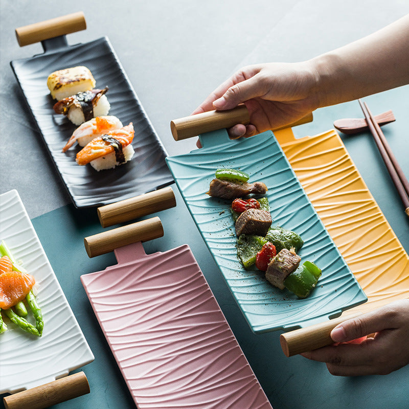 Vaisselle japonaise traditionnelle | Assiette rectangulaire | Ustensiles Culinaires